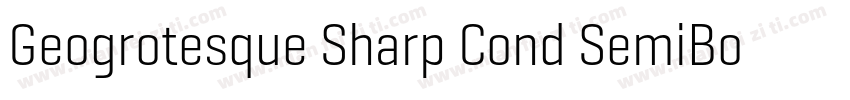 Geogrotesque Sharp Cond SemiBold字体转换